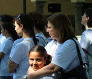 Maria Luisa with one of her daughters at the Vital Voices Argentina  Mentoring Walk in Nov. 2013